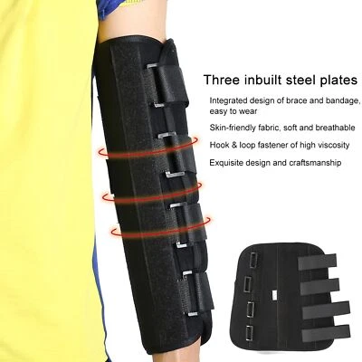 Breathable Winter Style Upper Limb Elbow Joint Correcting Brace Splint Support - Image 1 of 4