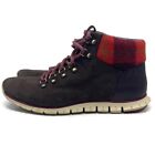 ?? Cole Haan Women's Zerogrand Hiker Boots Size 10.5 B Leather Plaid Brown