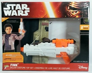 Star Wars FINN DELUXE COSTUME TOP SET Force Awakens Child Size 4-6 - Picture 1 of 2