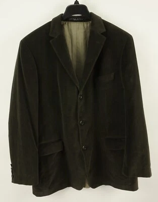 Hugo Boss Scorsese Velvet Men's 44R Brown Herringbone Cotton Vented Sport Coat - Image 1 of 4