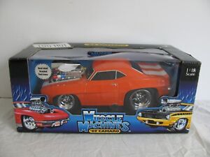 Funline Too Hot Muscle Machines 1/18 Scale Orange 1969 Chevy Camaro Z-28 #71165