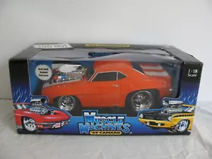 Máquinas musculares Funline Too Hot escala 1/18 naranja 1969 Chevy Camaro Z-28 #71165 - Imagen 1 de 10