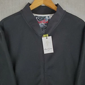 NEW $218 ROBERT GRAHAM Size 2XL Mens Full Zip Light Waffle Knit Track Jacket NWT - Picture 1 of 16