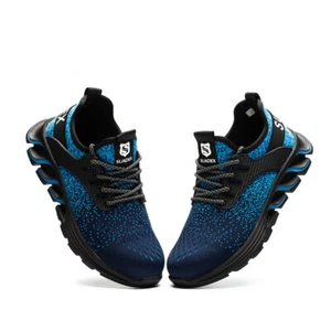 SUYSTEX Mens Work Sneaker Walking Indestructible Steel Toe Safety Shoes Hiking - Picture 1 of 38