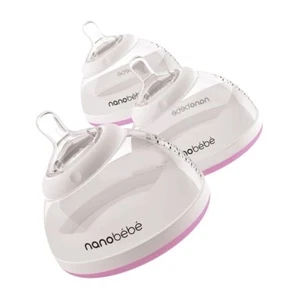 Nanobebe Breastmilk 150ml Bottle Pack of 3 Anti colic - Pink - New sealed - Picture 1 of 6