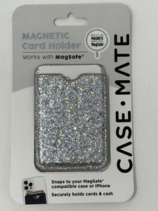 Case-Mate Card Holder with MagSafe - Twinkle Silver - Picture 1 of 3