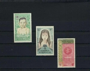 EMBLEMA ERRADICACIÓN DE MALARIA, NIÑO,- NIÑA.- QUIÉN LAOS {3} 1962 - Imagen 1 de 2