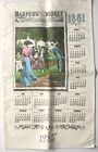 Vintage 1985 Calendar Tea Towel Harper’s Weekly 1861