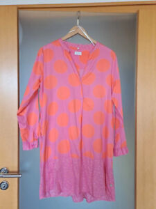 Tolles Kleid Milano Italy, Baumwolle pink/orange Gr. 42