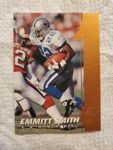 Emmitt Smith 1997 Pinnacle Rembrandt Bronze Embossed "Ultra Pro" RARE SP Variant