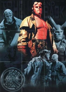 Hellboy Movie To Hell and Back Foil Puzzle Chase Card Set 9 Cards Inkworks 2004 - Picture 1 of 2