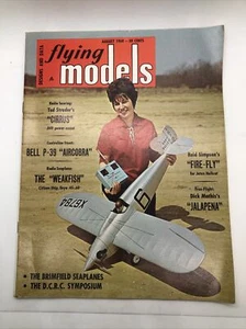Vintage Flying Models R/C Aircraft/Boat Hobbyist Magazine Aug 1968 - Picture 1 of 4