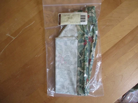 Longaberger BREAD Basket Liner - AMERICAN HOLLY - New Cover