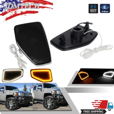 Luces marcadoras laterales LED de esquina delantera para 05/06-10 H3T Hummer H3/09-10 Foto 1 de 4
