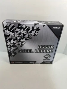 Asrock B550m Steel Legend AM4 Gaming Motherboard. New in box. - Picture 1 of 3