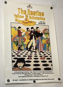 The Beatles - Yellow Submarine - VHS Release - 1987 - Promo Poster - Bild 1 von 1