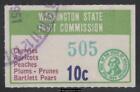Washington Fruit Tax Stamp, WA FR10 używany, VF