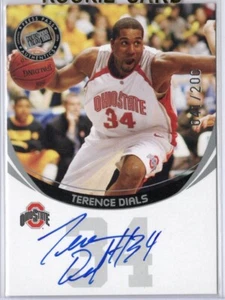 Tarjeta autógrafa Press Pass 2006 baloncesto terence dials Ohio State #041/200 - Imagen 1 de 2