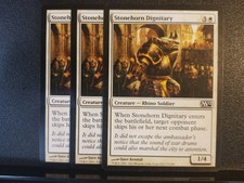 3x STONEHORN DIGNITARY x3 M12  CORE 2012  MAGIC MTG NM  See Detailed Pictures