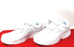 New Balance Herren Weiß X Weite Leder Wanderschuhe Turnschuhe Sneaker - Bild 1 von 8