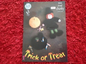 King Cole Halloween Trick Or Treat Tinsel Chunky Knitting Pattern BN - Picture 1 of 5