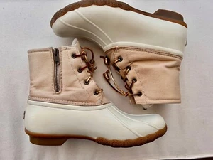 Sperry Adult Saltwater Sparkle Rain Boot Women's 10 Water Resist Duck metallic - Picture 1 of 6