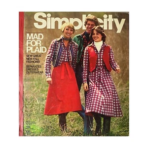 1976 October Simplicity Sewing Pattern Catalog Store Counter Book Sewing Pattern - Picture 1 of 15