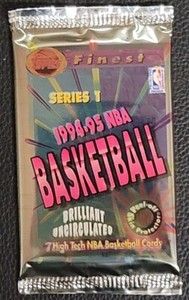 1994-95 Topps Finest Pack  Series 1 NBA Basketball 7 Cards Factory Sealed