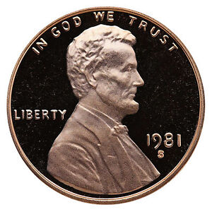 1981-S Lincoln Memorial Cent Penny Gem Proof US Mint Coin Uncirculated UNC