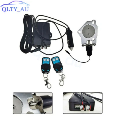 3'' Electric Exhaust Butterfly Valve Kit Remote Control Stainless steel Headers - Image 1 of 4