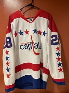 Washington Capitals Hockey Jersey 2011 Winter Classic NHL Semin 28 Reebok Sz XL - Picture 1 of 5