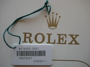 GENUINE ROLEX COSMOGRAPH DAYTONA 116555 WATCH OWNER OYSTER L WHITE PRICE TAG - Picture 1 of 10
