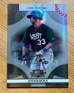 2008 Donruss Threads Jovan Rosa Auto Autograph Chicago Cubs 932/973