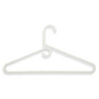 HONEY-CAN-DO HNG-01178 Heavyweight Hanger,White,Plastic,PK3 15V362