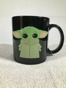 Star Wars Baby Yoda Grogu 20oz Ceramic Black Coffee/Tea Mug Gift NEW - Picture 1 of 6