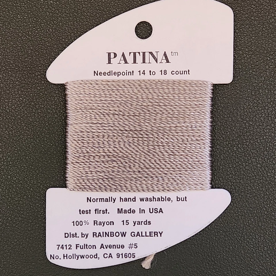 Patina Thread By Rainbow Gallery Needlepoint 15 Yards 100% Rayon Hand Embroidery - Image 1 of 1