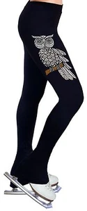 Ice Figure Skating Dress Practice Pants w/Spangle S03 - Picture 1 of 4
