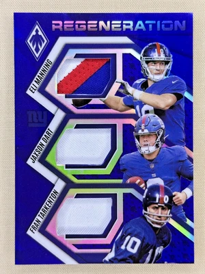2025 Phoenix Jaxson Dart Eli Manning Fran Tarkenton triple patch /199 NY Giants - Image 1 of 2
