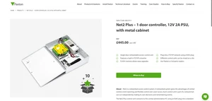 Net2 Plus – 1 door controller, 12V 2A PSU, with metal cabinet - Picture 1 of 1