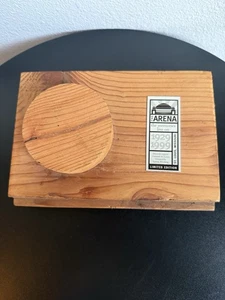 Original St. Louis Hockey Arena Checkerdome Madera Techo Pieza Azul 1929-1999 RARO - Imagen 1 de 4