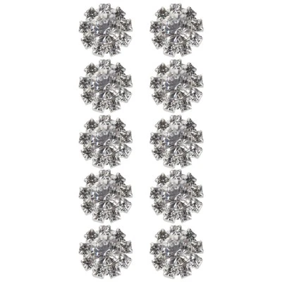 10x Rhinestone Buttons Clothing Sewing Scrapbooking 16mm - Image 1 of 4