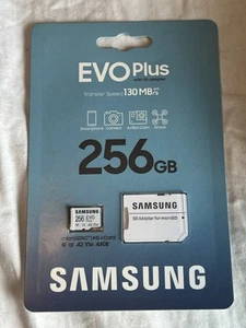 Carte flash microSDXC SAMSUNG EVO Plus 256 Go avec adaptateur MB-MC256KA/AM neuve - Photo 1 sur 5