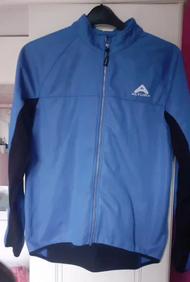 Altura Cycling Jacket Mens  STRETCH FIT  Blue BLACK  WINDPROOF PANELS BREATHABLE - Image 1 of 4