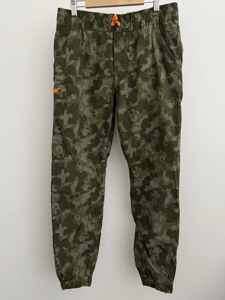 Impermeable Vintage L 14/16 Puño Elástico Cordón Elástico Camuflaje Jogger Bolsillo Foto 1 de 4