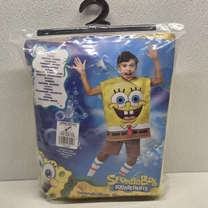 Rubie’s SpongeBob SquarePants Child Costume Large 10-12 Tunic & Shorts -No Socks - Picture 1 of 17