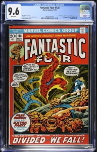 Fantastic Four #128 (11/72) Marvel CGC 9,6 WEISSE SEITEN - GLÄNZENDER MITTELFALZ - - Bild 1 von 2
