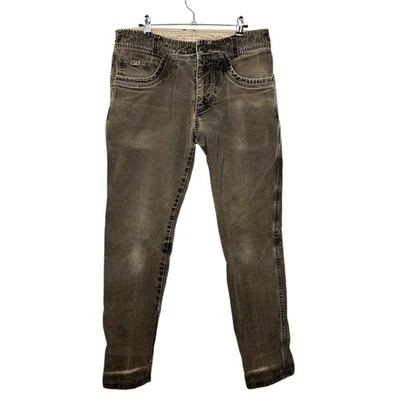 Jeans Kuhl Brown Distressed The Law ajustados rectos 32 Foto 1 de 4