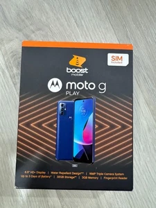 Motorola G Play 2023 6,5" HD+, 4G LTE, 32GB Blu Prepagato (Boost Mobile) - Foto 1 di 2