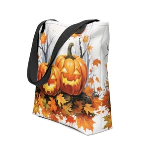 Halloween jack-o'-lantern White Tote Bag - Picture 1 of 1