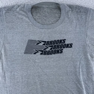 Camisa Brooks De Colección Para Hombres Pequeña Gris Zapatos para Correr Papel Delgados Maratón Carrera Foto 1 de 4
